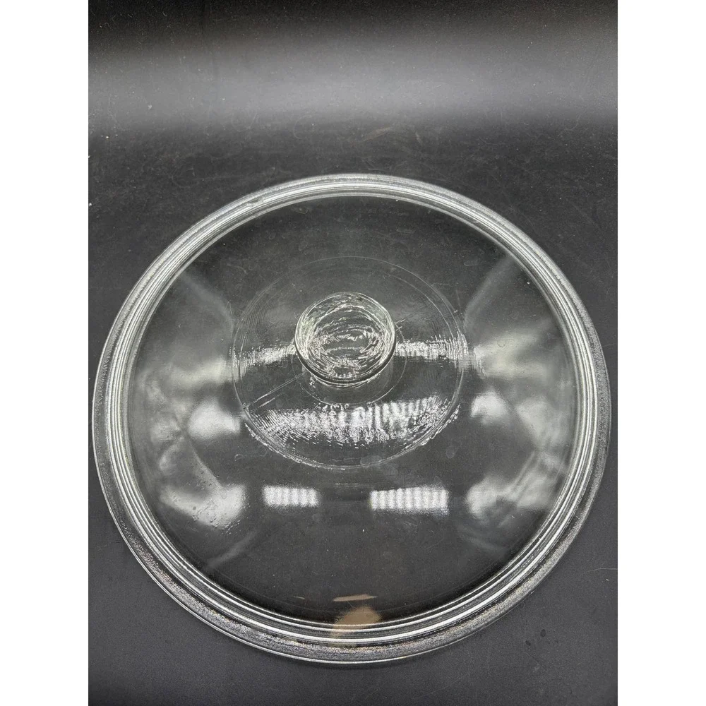Anchor Hocking Clear Glass Round Casserole Dish with Lid 2 Quart‎ USA Made